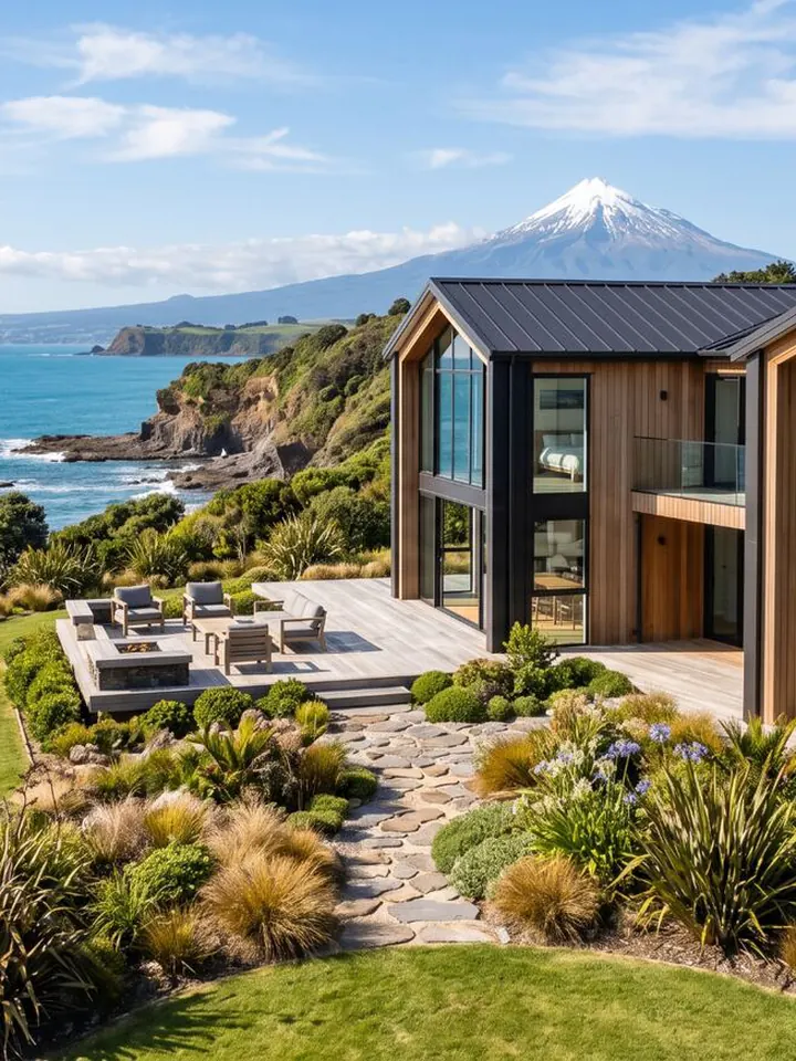 Taranaki waterfront coastline